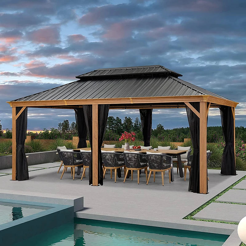 Hot Selling Aluminium 8m/12m for Wideng Outdoor Waterproof Gazebo Frame Manufacturers with CE Certificate