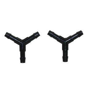 1/4 Inch Barbed Quick Connector Y Type 4/7mm 3 Way Hose Connector Garden Water Hose Splitter