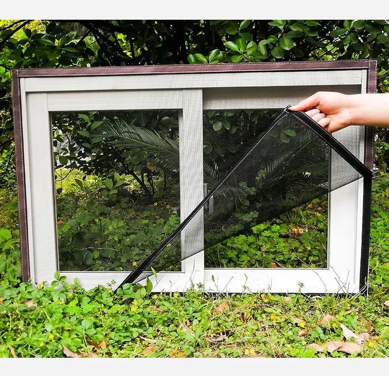 Air Tulle Adjustable Summer Anti-Mosquito Window Screen Net Fiberglass Removable Washable Customize Screen