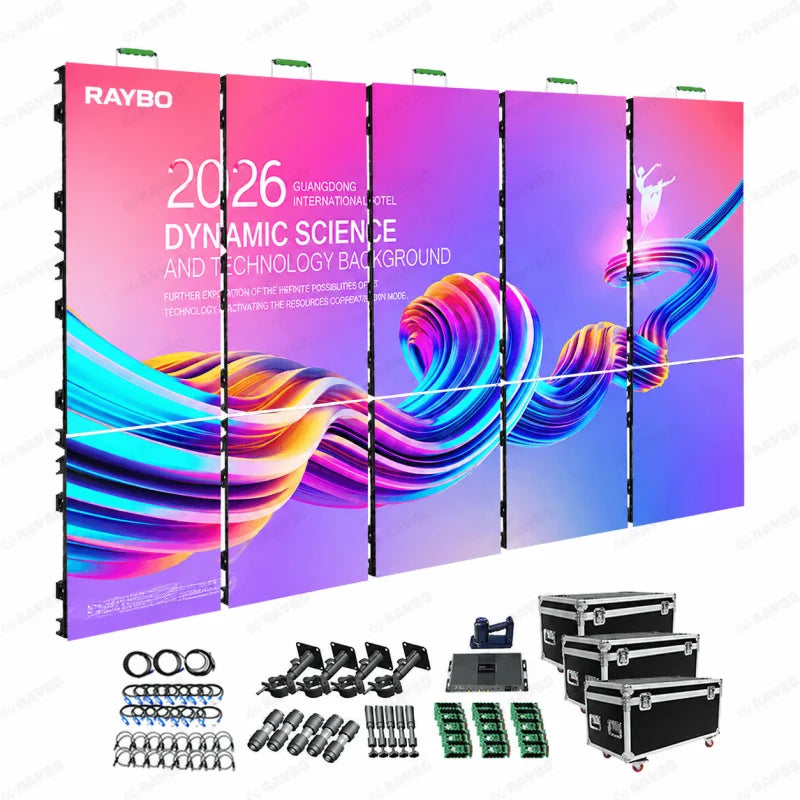 RAYBO LED Indoor High-brightness LED Display Rental LED Panel High-resolution LED Video Wall for Indoor Event Stage Background