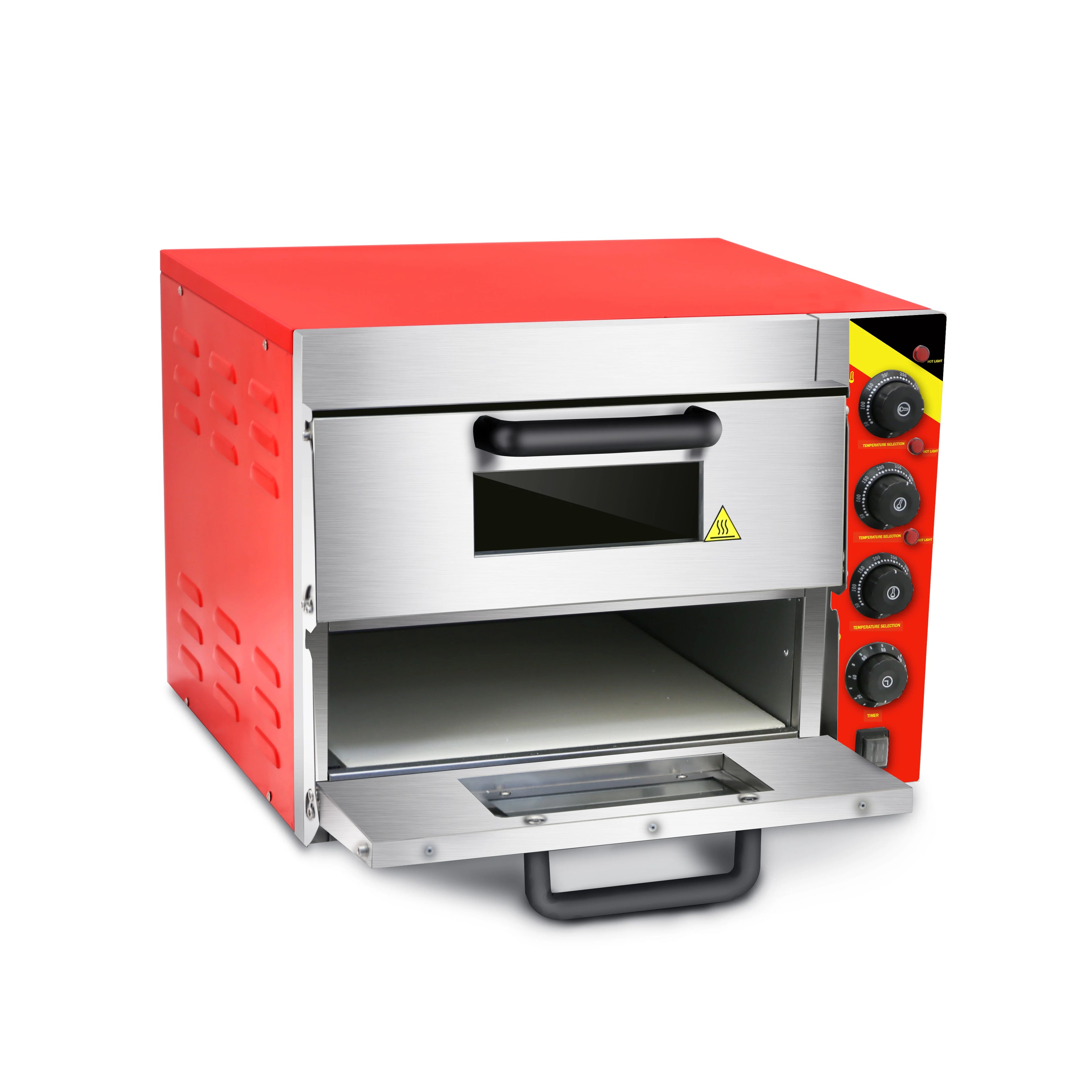 Hot Sale Stone Baking Oven Stainless Steel Double Pizza Oven