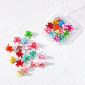 Hot Sale Flower Kids Fashion Plastic Hair Claw Box Girls Gift Colorful Mini Hair butterfly Claw Clip