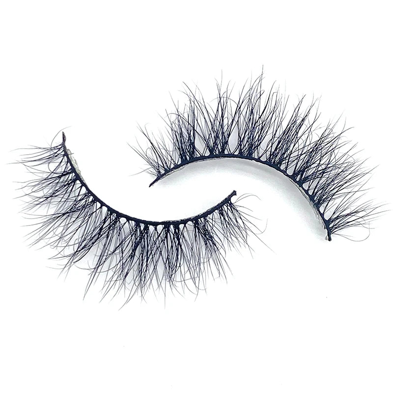 Wispy Soft Strip Lashes Handmade Natural 3D Mink Lashes Wholesale Private Label Mink Lashes