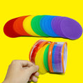 Assorted Colors Carpet Sit Spot Markers Classroom Sit Circles for Teaching and Games