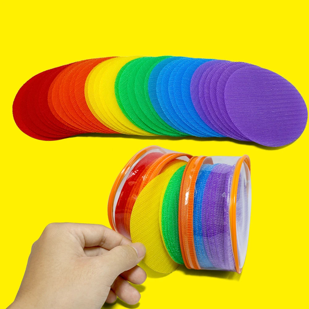 Assorted Colors Carpet Sit Spot Markers Classroom Sit Circles for Teaching and Games
