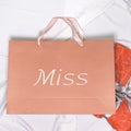 Shopping Bag Luxury Paper Bags with Ribbon Handle Customized Printed Your Own logo Kraft Paper Bag