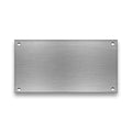 Custom Anodize Black Mirror Laser Blank Cards  Metal Nameplate with Punched Holes