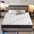 Wholesale Modern Comfortable Latex Colchao Mattress Order Online Single Queen king Size Gel Pocket Spring Memory Foam Mattress