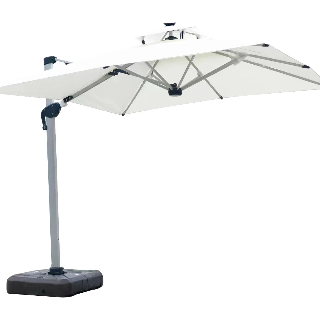 High Quality Folding Roma Umbrella Automatic Outdoor Modern Sun Waterproof Patio Outdoor  Custom Led Umbrella with logo Printing
