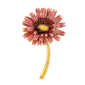 Fashion Jewelry Floral Corsage Brooch Pin Blue Pink Enamel Daisy Flower Coat Brooch Women