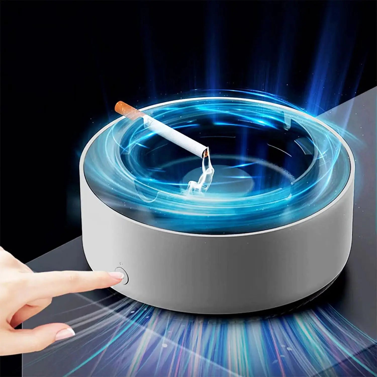 New Electric Ashtray air Purifier Anti Smoke Smart Smokeless Ashtray air Purifier Multipurpose Ashtray with air Purifier