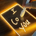 Usb Led Light Note Board 3d Base Acrylic Lamp Display Stand Night Lights Optical Illusion Lamps