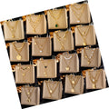 DAIHE New 3 Pcs Set 18k Gold Plated 316L Stainless Steel Multilayer Round Queen Lady Portrait Jewelry Sets for Women