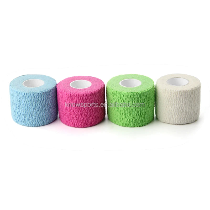 Stretchy Athletic Fit Tape Navy Blue Weightlifting Tape Anti Allergy Stretchable Cotton Elastic Adhesive Bandage