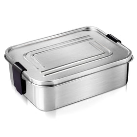 Aohea Customized LunchBox Food Storage Set Classic OEM Glass Technics Logo Color Support Metal Stainless Steel Bento Lunch Box