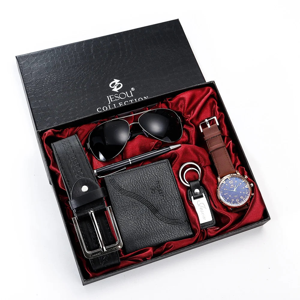 2025 Wholesale Luxury Gift Sets Business Gift Sets Watch Wallets Gift Sets for White Collar Men