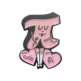Funny Math Symbols Enamel Pins Cartoon Cute Pi Clothes Brooches Lapel Badge on Backpack Jewelry Accessories Gift for Student