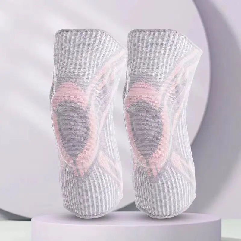 HX025 Ollas 3D Knitted Elastic Nylon Knee Pain Protector Sports Compression Knee Support Brace Sleeve