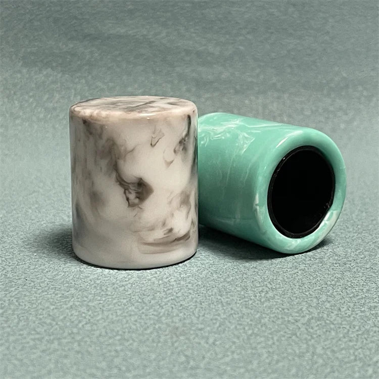Wholesale Marble Color Round Cylinder Shape Perfume Bottle Plastic Resin Cap for FEA 15mm Sprayer