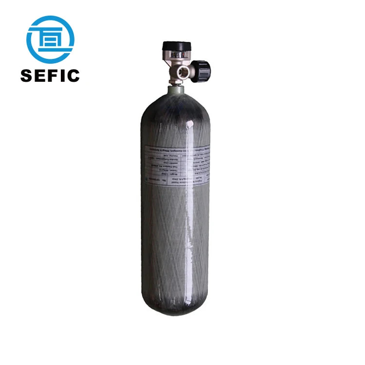 Carbon Fiber Cylinder Composite Cylinder Tank Oxygen Carbon Fiber Gas Cylinder 6.8litre High Pressure
