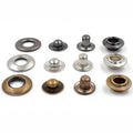 Snap Fasteners Press Four Parts Metal Brass Ring Bubble Snap Fisheye Button for Thobe