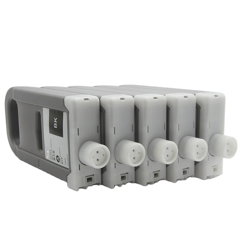 Ocbestjet 5 Colors 700ML/PC PFI 707 Compatible Ink Cartridge With Dye Ink for Canon IPF 830 840 850 Printers