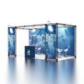 Custom Designed 10x20 Aluminum Portable Display Stand Quick Assemble Collapsible Advertising Fair Expo Tradeshow Booth