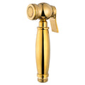 Brass Gold Chrome Plated Bathroom Shower Nozzle One Two Switch Angle Valve Easy Installation White TPU Spring Tube Hotel