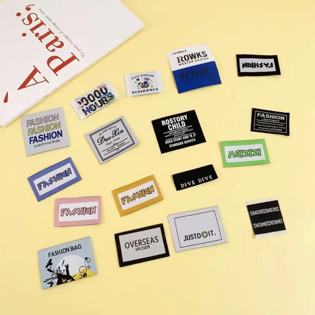 Hot Sale 20 Years Weaving Experience Customize Private High-Density Damask Eco-Friendly Polyester Woven Garment Labels LYH Brand