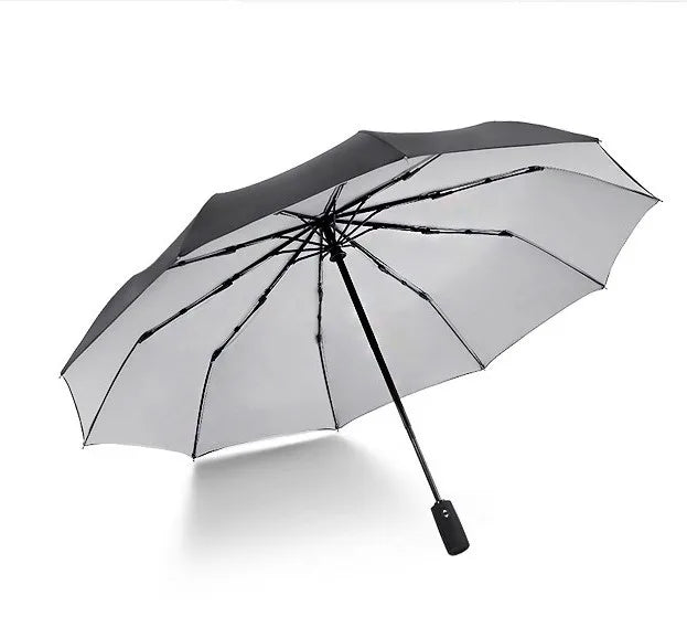 Wholesale Custom Printing 3-Folding Windproof Automatic Open Portable Business Gifts Plastic Promotional Umbrella Custom Logo