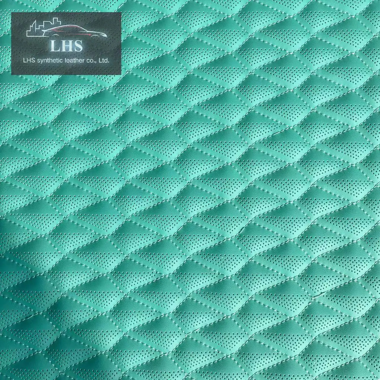 High Quality Custom Textured Design Embroidered PU Premium Waterproof 10mm Thick Upholstery for Car Seats