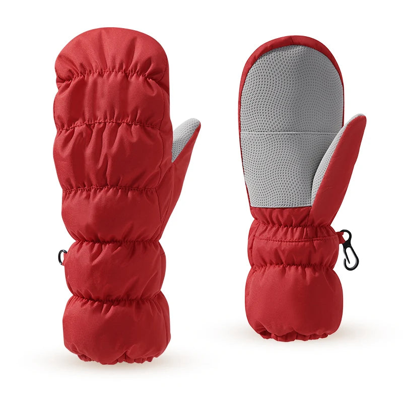 Wholesale Winter Outdoor Warm Anti-Slip Waterproof Kids Ski Gloves