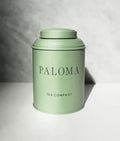 Custom Printed Silver Big Tall Round  Black Tea Tin Canisters Dome Lid Green Screw Lid Round Matcha Tea Metal Cans