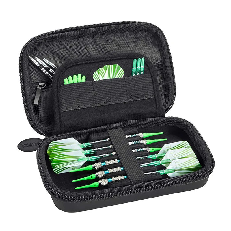 Portable and Durable EVA Dart Carrying Case with Zipper Closure Shockproof and Space for 6 Darts and Additional Accessories