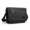 Wholesale Waterproof Cotton Canvas Custom Print Logo Side Sling Crossbody Luggage Travel Shoulder Messenger Bag for Men Women