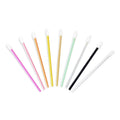 High Quality 50PCS/ Bag Handle Disposable Lip Gloss Applicator Lip Brush Hollow Eyelash Extension Brush