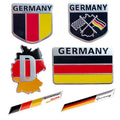 Deutschland Flags Car Emblem Badges Custom Logo Soft Enamel Car Emblem Germany Map Self Adhesive Metal Car Sticker