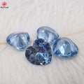 China Supplier Heart Shape Loose Gemstone Blue Sapphire Synthetic Spinel Stones for Jewelry Design