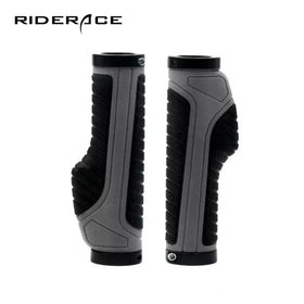 RIDERACE Bicycle Grips Ergonomic Bar Ends Rubber Handle bar Grips Lockable Push on Anti-Skid Cycling Handlebar Grips Shockproof