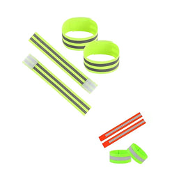 High Light Unisex Friendship Stretch logo Armband Reflective Polyester Elastic Tape Snap Strapping Band Tube Wristband Bracelet