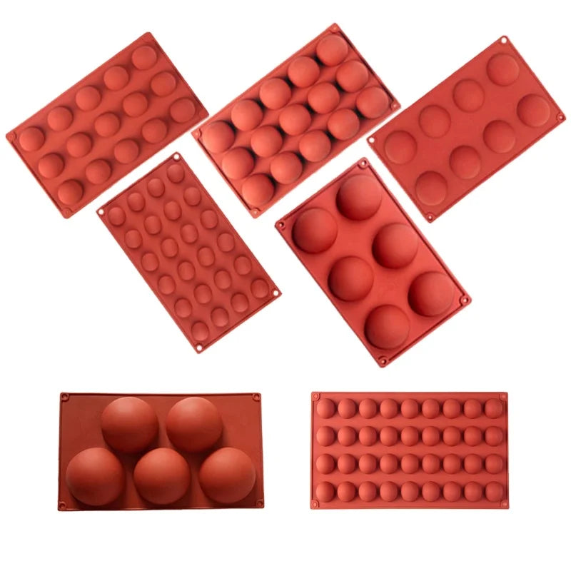 Dome Molds Silicone Baking Chocolate Candy Moulds Teacake Bakeware Set Silicone Mold