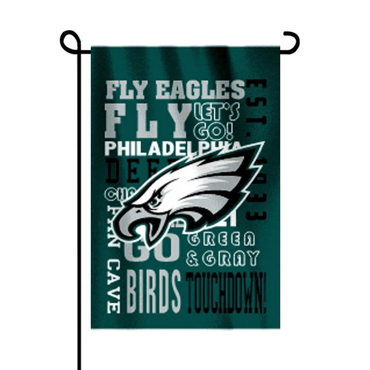 Hot Sale Double-sided 12x18 Inches Durable Polyester for Football Philadelphia Eagles Garden Flag