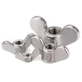 M5M6M8M10 304 Stainless Steel Butterfly Cap Big Ear Horn Ingot Hand Screw Nut with Zinc Plated Finish High Quality Nuts