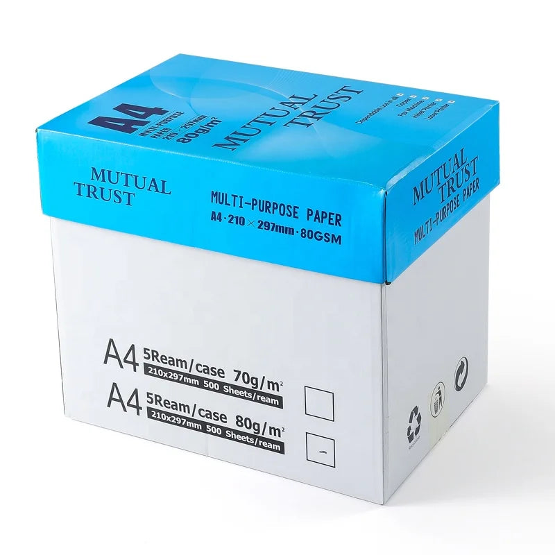 A4 Copy Paper 80 GSM Business School Office Usage White Printing Copy Paper