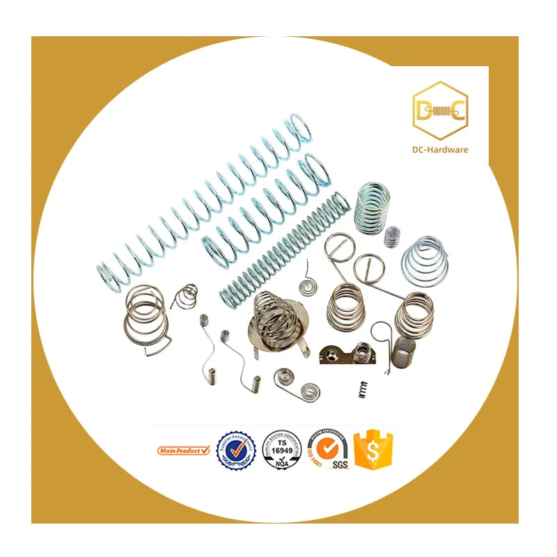 DC-Hardware 0.5mm Spiral Compression Spring Metal Spring Stainless Steel CNC Machined Industrial Use OEM/ODM Customised MOQ 50