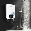 Slim Built in 24v Booster Pump Bath Shower Water Heater 3500W Smart Instant Tankless Electric Hot Water Heater