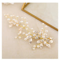 SLBRIDAL Handmade Crystal Rhinestones Alloy Flower Leaf Bridal Hair Clip Barrettes Wedding Hair Accessories Women Hair Jewelry