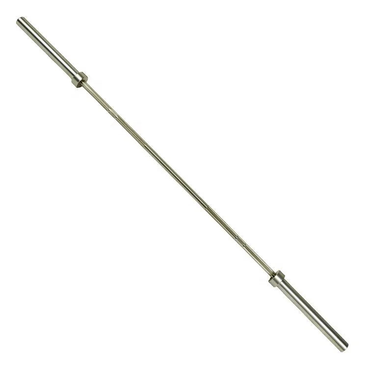 Coosport Gym Fitness Equipment Alloy Steel White Zinc Coated Weight Barbell 1.2m 1.5m 1.8m 2.2m 1200LB Capacity 170KPSI Tensile