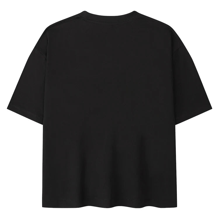 Wholesale Men's 100% Cotton Terry Fabric Print Casual Oversized Short Sleeve Neck T-Shirt Blank Design Eco-Friendly Breathable