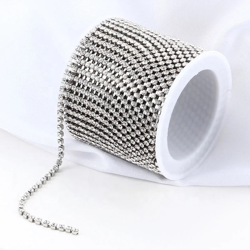 Stainless Steel Gold Diamond Chain Drilling Claw Chains for DIY Jewelry Making Accessories Bracelet Necklace Chains